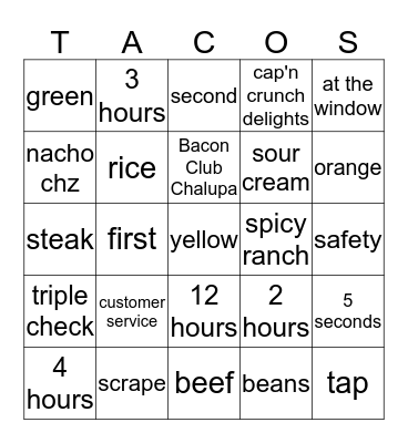 Bingo Card