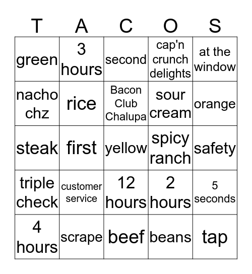 Bingo Card