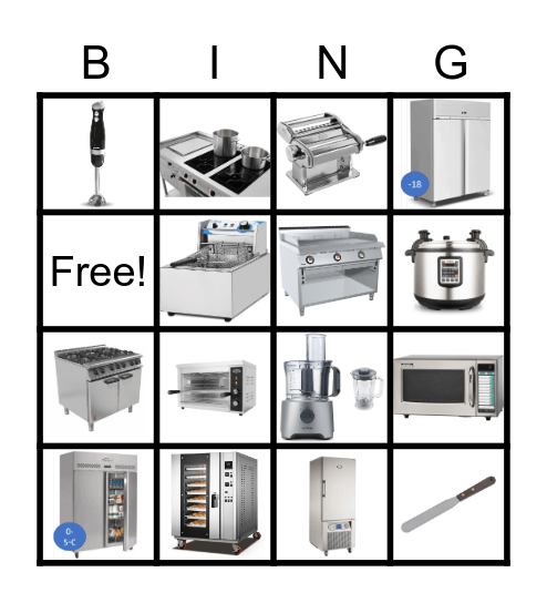 Kitchen Bingo! Bingo Card