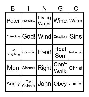 PreK Unit 14 Review Bingo Card