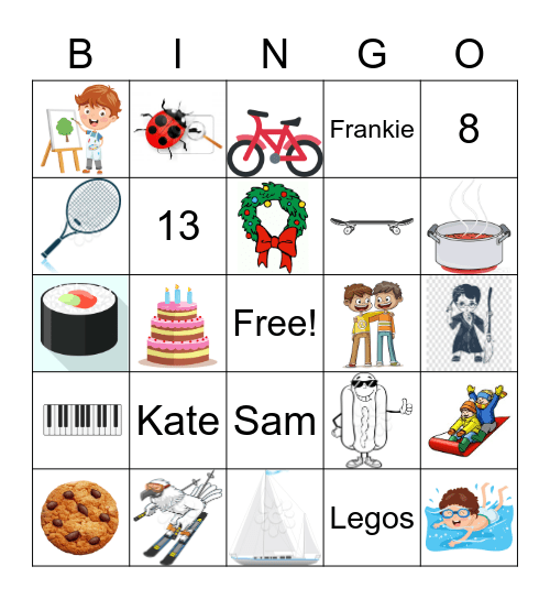 Happy 8th Birthday Finn! Bingo Card