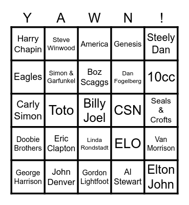 The Bridge Bingo Card