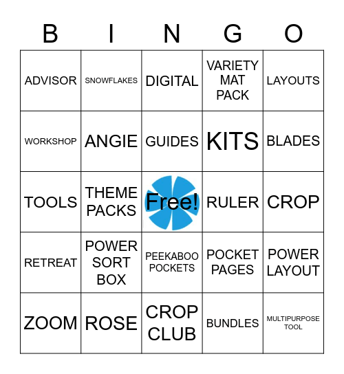 CREATIVE RING AROUND ROSIE JAN/22 Bingo Card