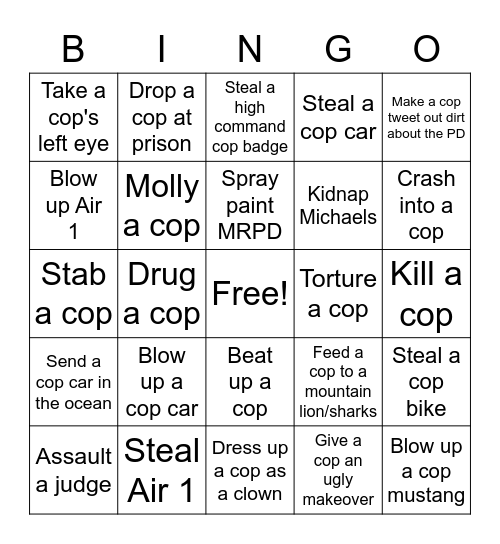 PD BINGO Card