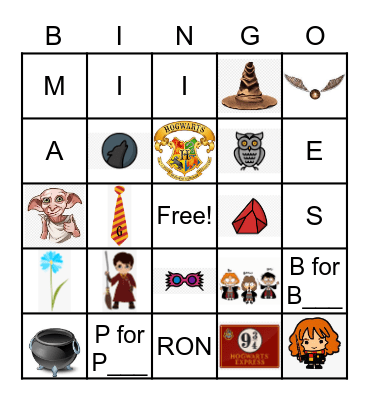 HARRY POTTER BINGO Card