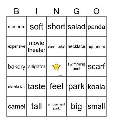 Bingo Time! Bingo Card