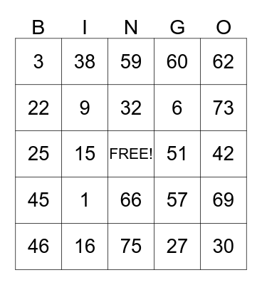 BINGO Machine IPad Bingo Card