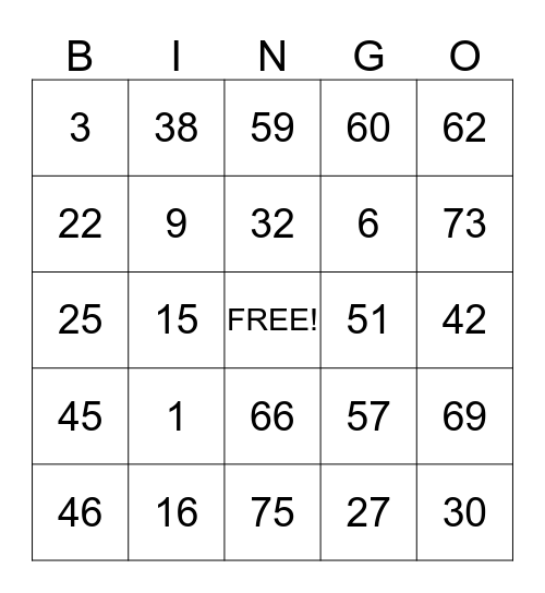 BINGO Machine IPad Bingo Card