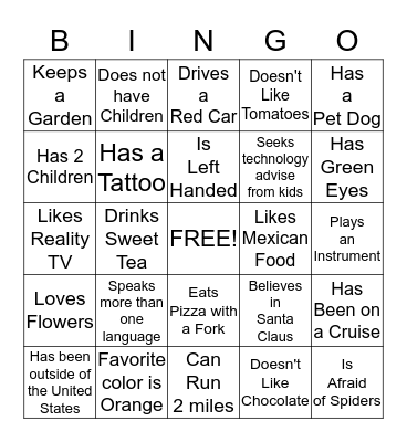 TransForce Driver Safety Meeting Bingo Card