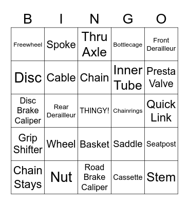 WCCC BINGO Card