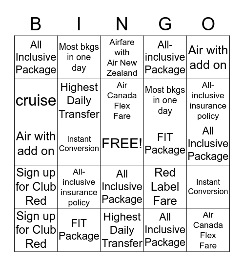 Kick Start the New Year Bingo Card