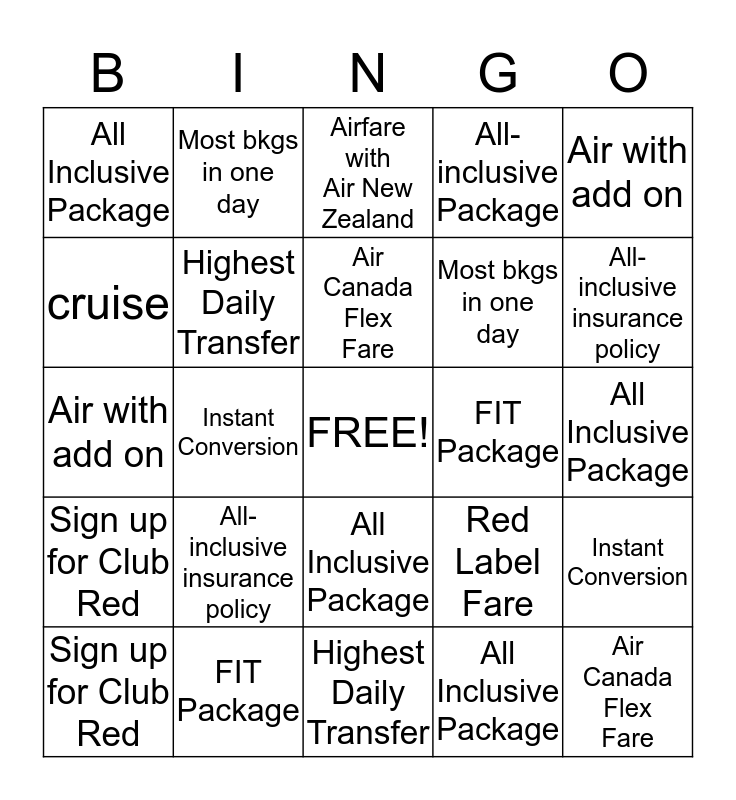 Kick Start the New Year Bingo Card