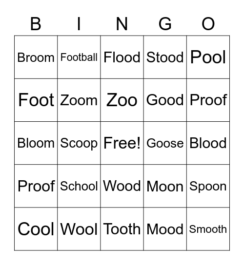 OO Bingo Card