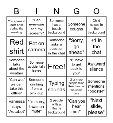 2022 gAPQR Kickoff BINGO Card