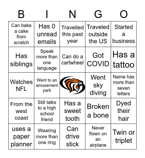 Niche Bingo Card