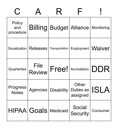 carf-bingo-card