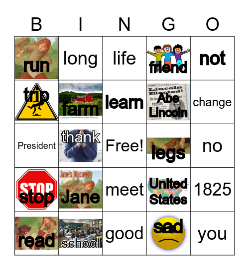 NC G3 U3 W2 Jane's Discovery Bingo Card