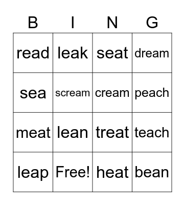 ea BINGO Card