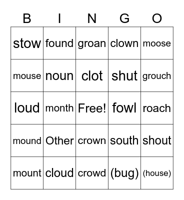 ou Bingo Card