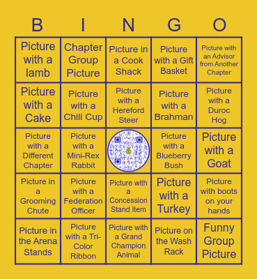 Polk County Youth Fair 2022 Bingo Card