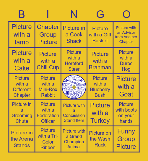 Polk County Youth Fair 2022 Bingo Card