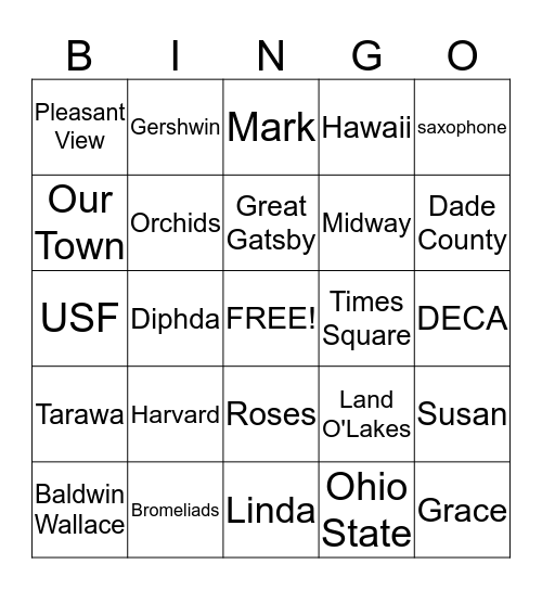 HAPPY BIRTHDAY! Bingo Card