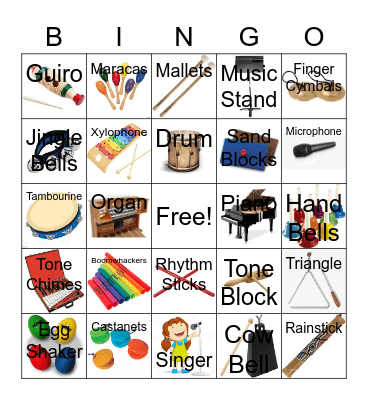 Music Bingo Card