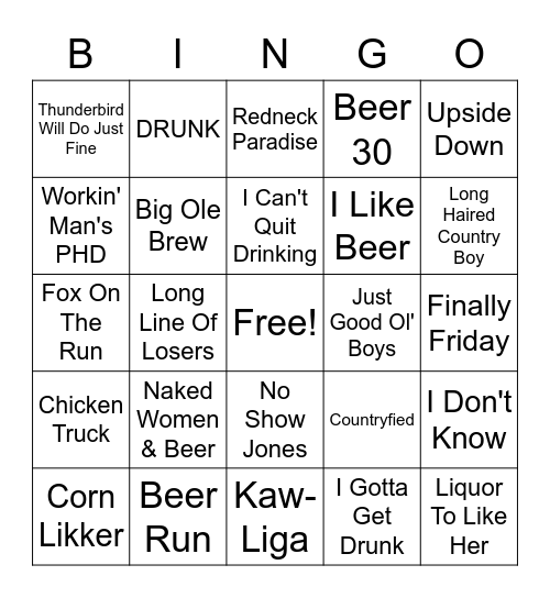 Elks 3 Bingo Card