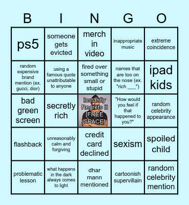 Dhar Mann Bingo Card