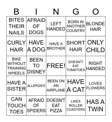 ICE BREAKER BINGO Card