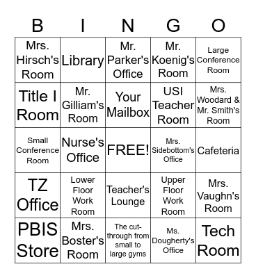 -  Lincoln Teacher Academy  -  Bingo Card