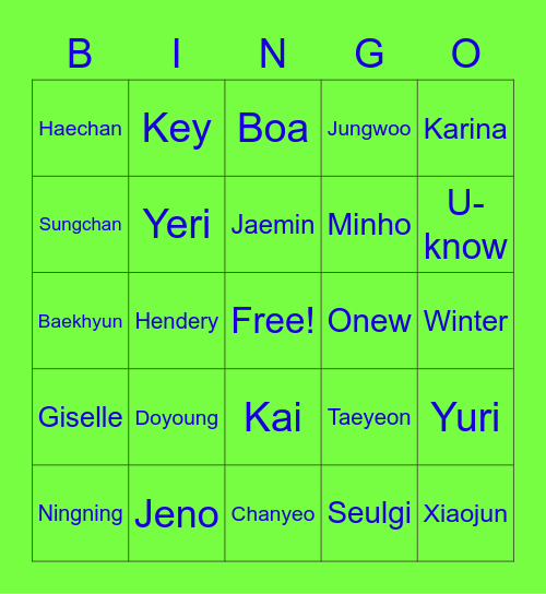 Esterella (Jeno Ver) Bingo Card
