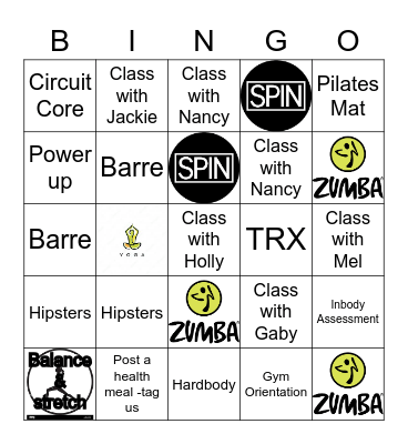 BINGO FITNESS 2022 Bingo Card
