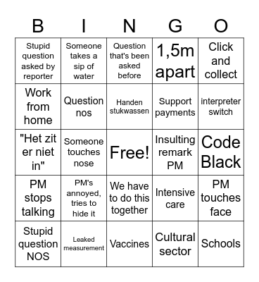 Persco Bingo 14-01-2022 Bingo Card