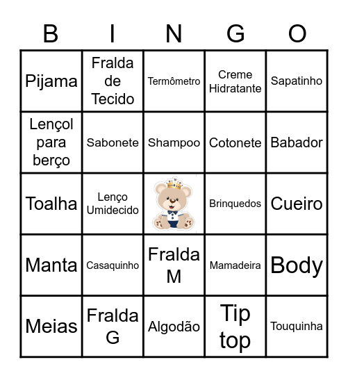 Bingo do Bernardo Bingo Card