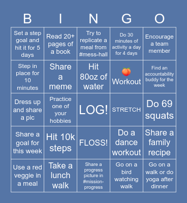 Starfleet - WK1 Bingo Card