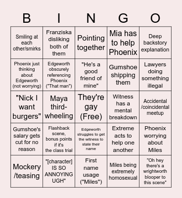 NaruMitsu Bingo (Anime edition) Bingo Card