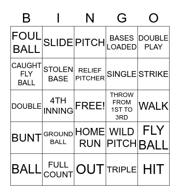 LumberJack Bingo Card