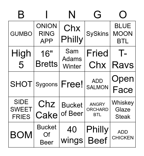 Sybingo Card