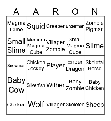 Bingo Card