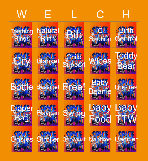 BABY TAH'ZIER Bingo Card