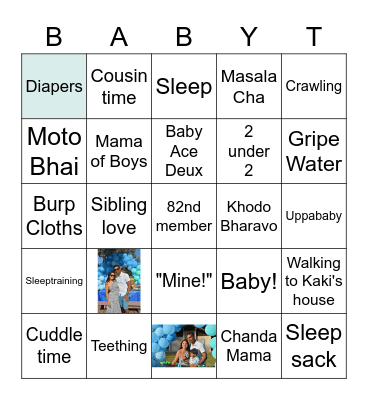 Baby Sprinkles for Riddhi Bingo Card