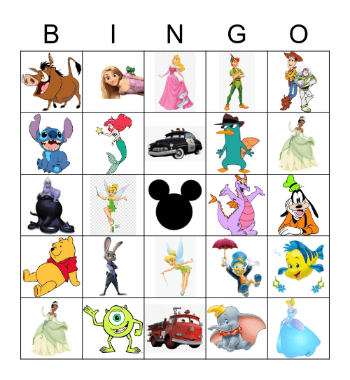 Disney Bingo Card