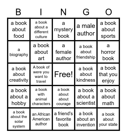 🌏 World Read Aloud Day 📚 Bingo Card