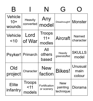 2022 Bingo Card