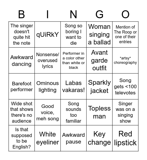 Pabandom iš naujo! 2022 Bingo Card