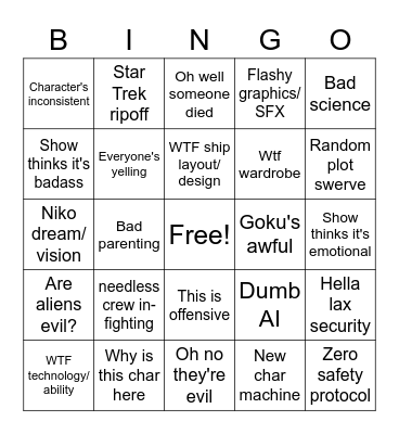 Another Life Bingo Card