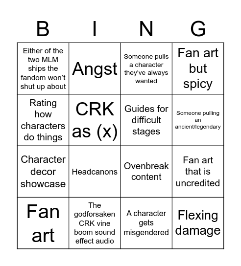 dont search this Bingo Card