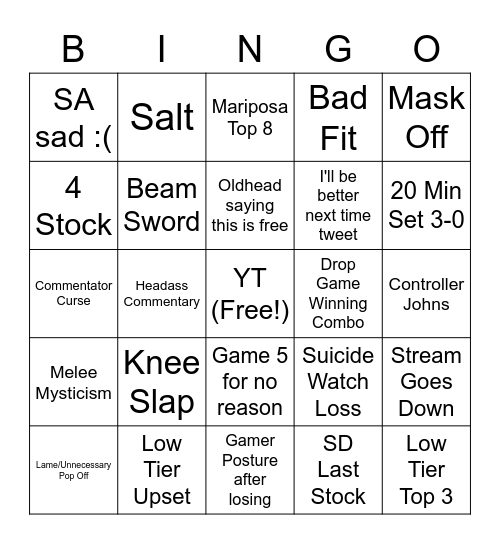 Austin Arcadian Bingo Card