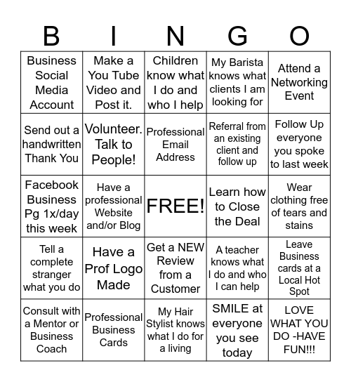 Savvy Brand Builder Bingo Card